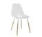 Lot De 2 Chaises Transparentes Piétement Bois - Fluk