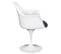 Lot De 2 Fauteuils Design Blanches Et Noires - Mania