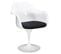 Lot De 2 Fauteuils Design Blanches Et Noires - Mania