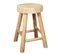 Lot De 2 Tabourets En Bois De Paulownia - Volna