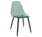 Lot De 2 Chaises Bleues Transparentes Et Métal - Funio