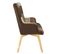 Fauteuil Patchwork Motifs Nuances De Marron - Melo