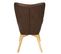 Fauteuil Patchwork Motifs Nuances De Marron - Melo