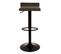 Lot De 4 Tabourets Tissu Marron Foncé - Boly