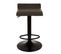 Lot De 4 Tabourets Tissu Marron Foncé - Boly