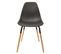 Lot De 4 Chaises Polypropylène Noir Et Bois - Fluk