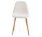 Lot De 6 Chaises Blanches Tissu Bouclettes - Fjard