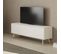 Meuble TV 4 Portes Scandinave Mdf Et Pin Massif Naturel Et Blanc - Blajk