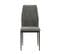 Lot De 4 Chaises Tissu Gris Anthracite Surpiqures Carreaux - Vollo