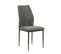 Lot De 4 Chaises Tissu Gris Anthracite Surpiqures Carreaux - Vollo