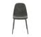 Lot De 4 Chaises Tissu Gris Anthracite Piétement Métal Noir - Marbie