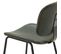 Lot De 4 Chaises En Simili Cuir Vert Piétement Métal Noir - Gary