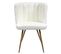 Lot De 2 Fauteuils Blanc Tissu Bouclettes - Fjard