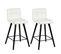 Lot De 2 Tabourets Blancs - Soren