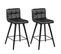 Lot De 2 Tabourets Noirs - Soren