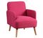 Fauteuil Rembourré Tissu Rose - Teodore