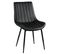 Lot De 6 Chaises Noires Métal Et Pvc - Carolann