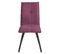 Lot De 2 Chaises Tissu Coloris Violet - Bispo