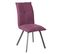 Lot De 2 Chaises Tissu Coloris Violet - Bispo