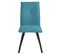 Lot De 2 Chaises Tissu Coloris Bleu - Bispo