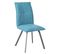 Lot De 2 Chaises Tissu Coloris Bleu - Bispo