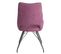 Lot De 2 Chaises Tissu Coloris Violet - Amado