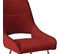 Lot De 2 Chaises Tissu Coloris Rouge - Amado