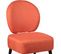 Fauteuil Crapaud Tissu Coloris Corail - Skalan