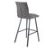 Lot De 4 Tabourets Gris Anthracite Hauteur H65cm - Lagos