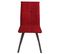 Lot De 4 Chaises Tissu Coloris Rouge - Bispo