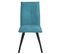 Lot De 4 Chaises Tissu Coloris Bleu - Bispo