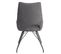 Lot De 4 Chaises Tissu Coloris Gris Anthracite - Amado