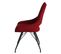 Lot De 4 Chaises Tissu Coloris Rouge - Amado