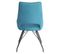 Lot De 6 Chaises Tissu Coloris Bleu - Amado