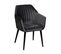 Lot De 2 Fauteuils Anthracite Piètement Noir - Heta