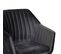 Lot De 2 Fauteuils Anthracite Piètement Noir - Heta