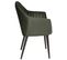 Lot De 2 Fauteuils Verts Piètement Noir - Heta