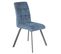 Lot De 2 Chaises Capitonnées Bleu Gris - John