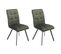 Lot De 2 Chaises Capitonnées Vert - John