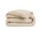 Housse De Couette 140x200cm Flanelle De Coton Coloris Sable - Hedda