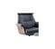 Fauteuil Inclinable + Repose-pieds Gris Bleu - Obanos