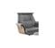 Fauteuil Inclinable + Repose-pieds Gris - Obanos