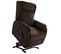 Fauteuil Releveur Tissu Coloris Marron - Zamora