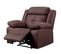 Canapé 3 Places + Fauteuil Relax Electrique Chocolat - Fabares