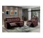 Canapé 3 Places + Fauteuil Relax Electrique Chocolat - Fabares