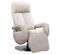 Fauteuil Relax Electrique Cuir Gris Clair - Rosario