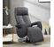 Fauteuil Relax Electrique Cuir Gris Foncé - Rosario