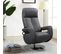 Fauteuil Relax Electrique Cuir Gris Foncé - Rosario