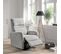 Fauteuil Relax Electrique Tissu Gris Clair - Yangas