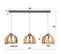 Suspension Contemporaine 3 Lampes Ajourées Bois De Manguier Lucknow